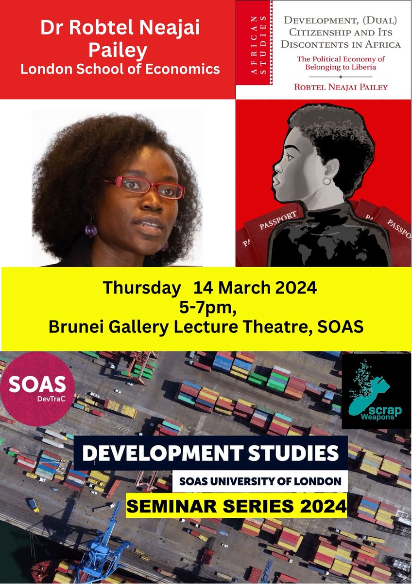 I came into my own as a Critical Development Studies #scholar at @SOASDevelopment nearly a decade ago, so I am especially proud to be returning to my #PhD #almamater next Thursday to present a #monograph (bit.ly/3MHh0Z2) based on my #doctoral #research. All are welcome!