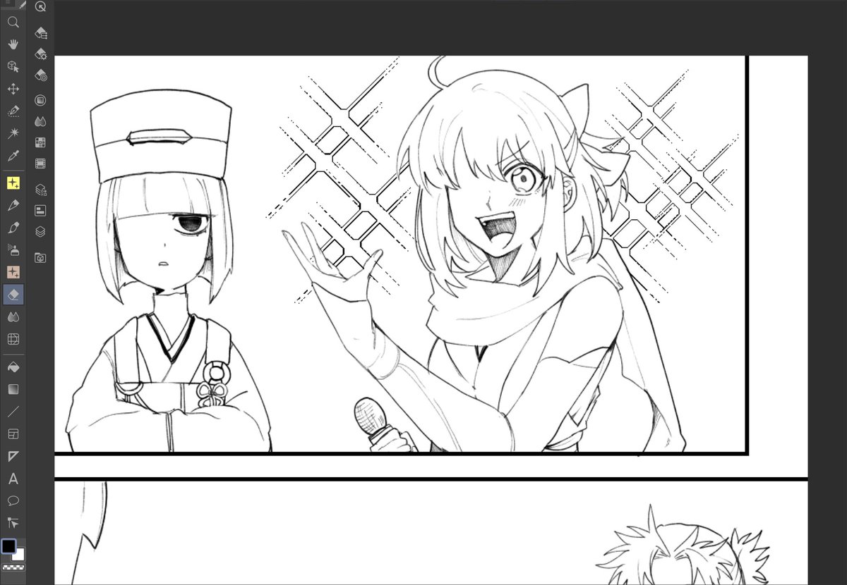 我ながら可愛く描けた気がする沖田さん 