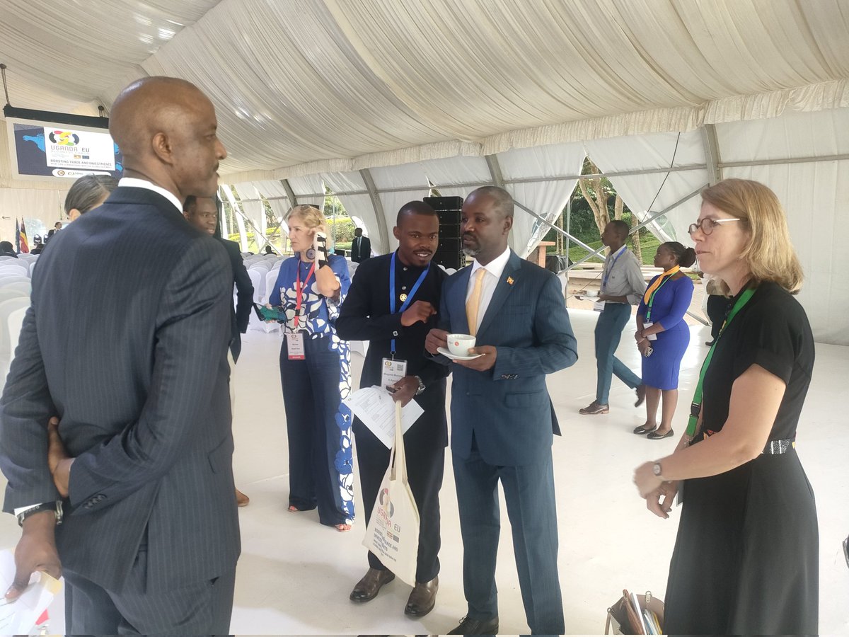 cristina_banut's tweet photo. We are thrilled to have the Deputy Speaker of Parliament, @Thomas_Tayebwa gracing the #UEUBF this morning, alongside the PS/ST MOFPED Mr. Ramathan Ggoobi @rggoobi 
@EUinUG https://t.co/E2ghxW23Bg