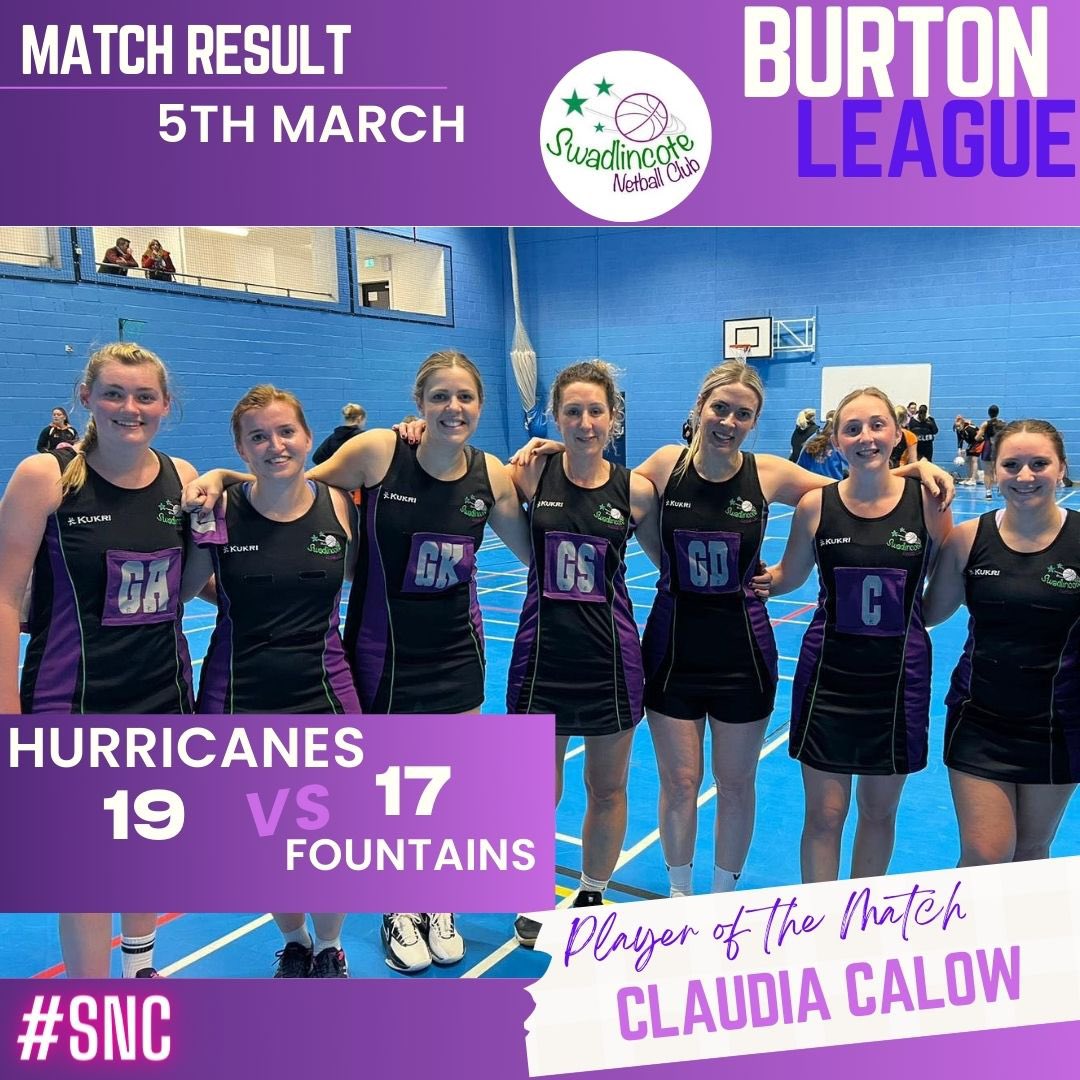 MATCH RESULTS // 5th March 
.
.
.
#SNC #netball #swadlincote