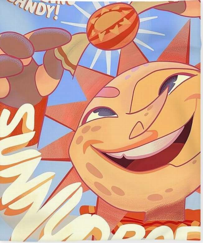 cat18382's tweet photo. CARTOON SUN with her own poster ☀️💜 sundrop and cartoon sun 😎 https://t.co/onFqKgjJT0