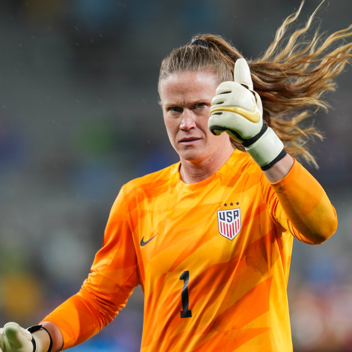 brfootball's tweet photo. Three penalty saves 

Converted a penalty

Alyssa. Naeher. 🥶 https://t.co/GMYrAaaIOz