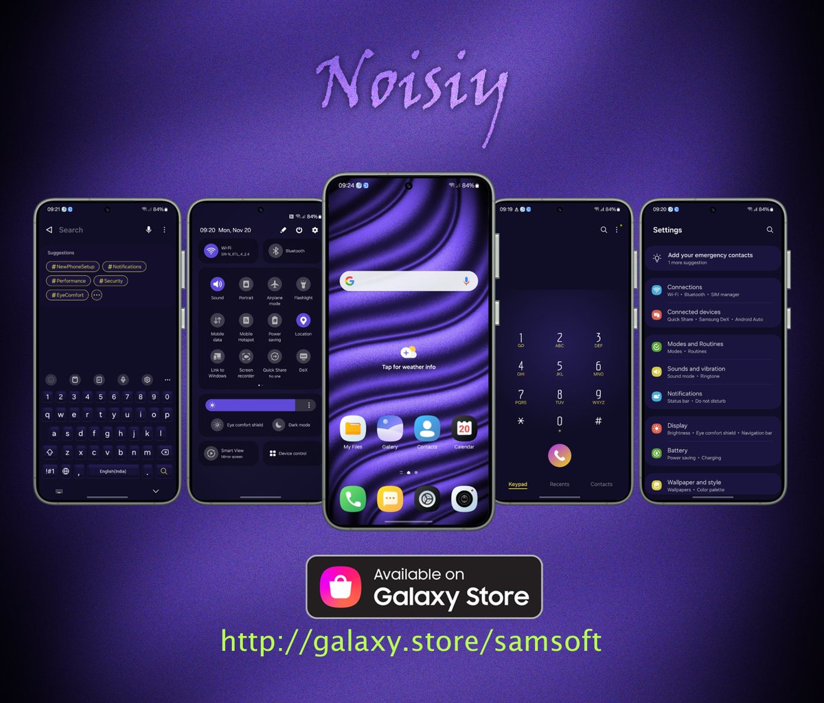 DeadmanxXd's tweet photo. Checkout my new #GalaxyTheme #Noisiy on #Samsung #ThemeStore
Download
Theme: https://t.co/qSQBZWB2g7
Icon: https://t.co/FrUXDKqfiS
Wall: https://t.co/sQK3cwEnIL
Please do follow. rate, review on #SamsungThemeStore for #Promo and #Discounts https://t.co/lRSxtbmA5R