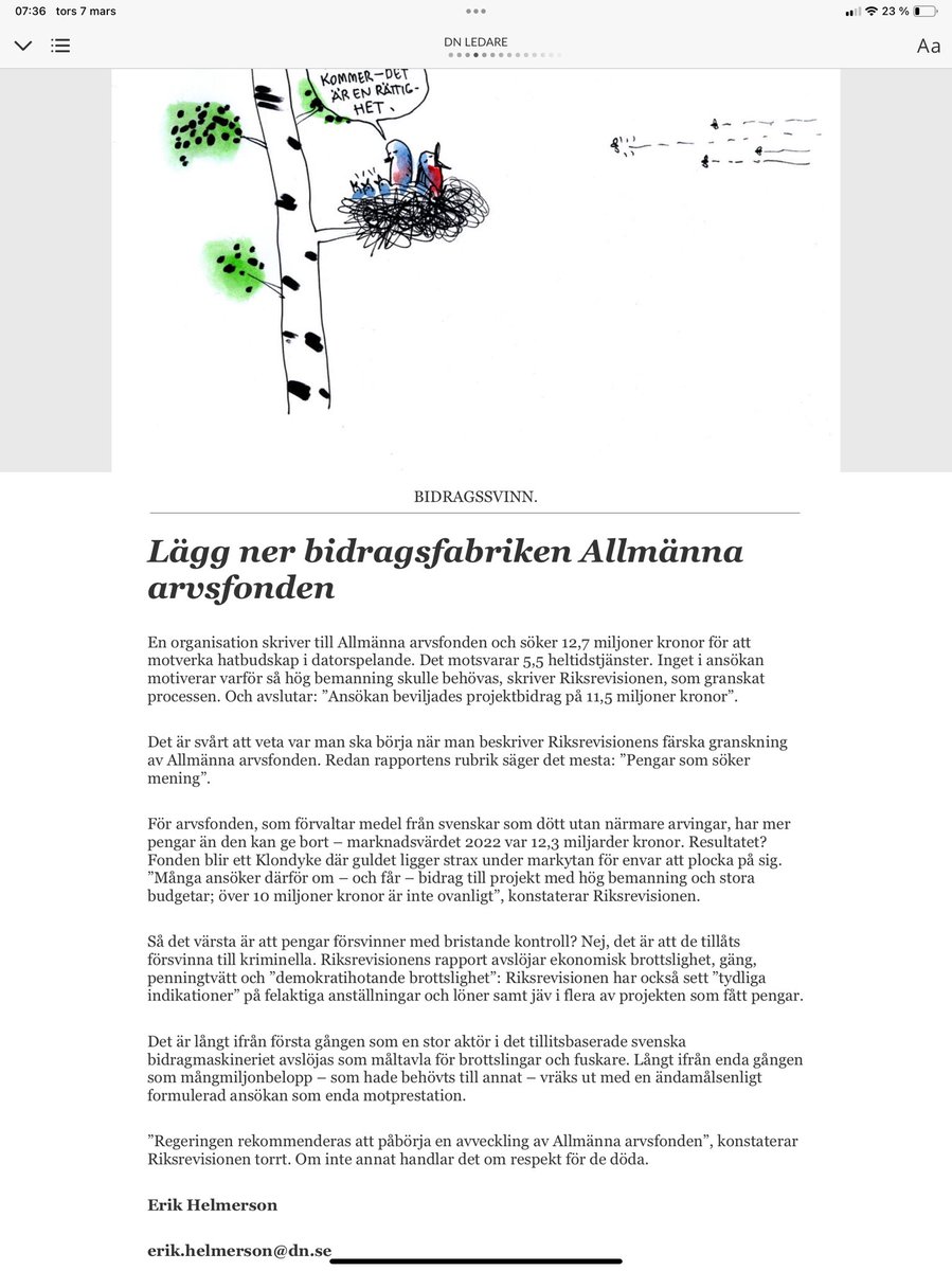 Nog borde detta kunna göras bättre men med <a href="/Erik_Helmerson/">Erik Helmerson</a>:s retorik/logik bör mycket läggas ned. Hela välfärdssektorn t ex eftersom den organiserade brottsligheten i hög grad skor sig på den.