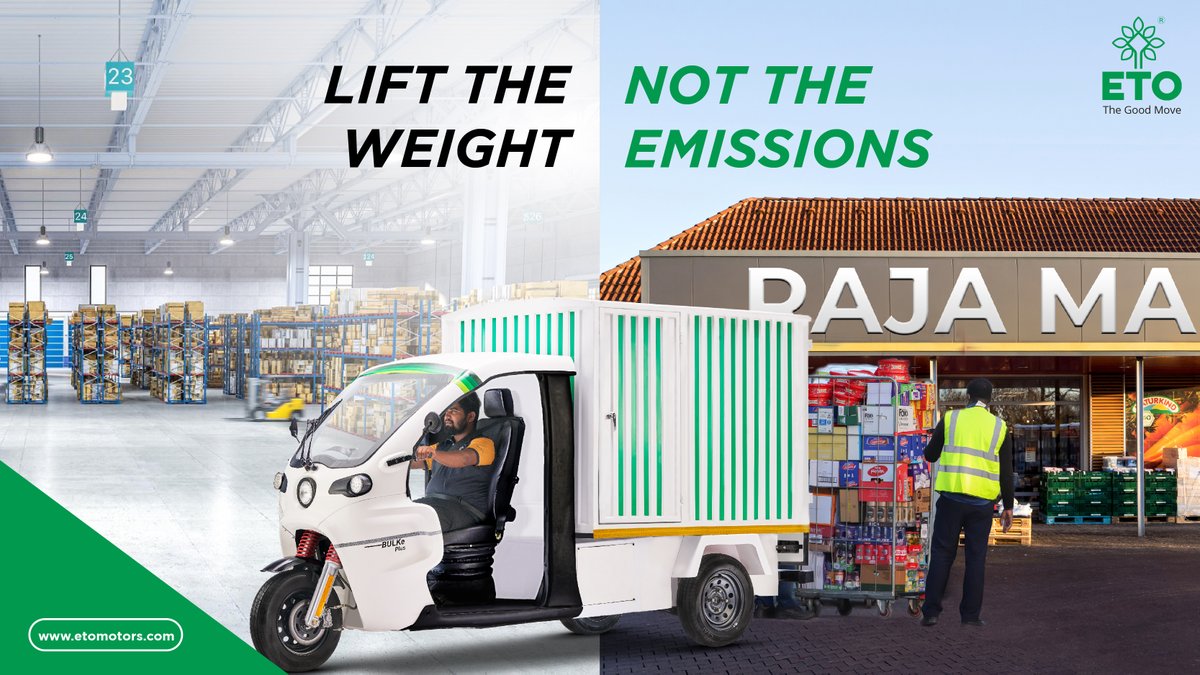 🚛♻️ Make a green choice for your bulk deliveries and lift the burden of emissions. Join the wave of eco-friendly logistics with Bulke Plus. Sustainability matters!

Visit etomotors.com, or call us at 7337555253.

#SustainableShipping #ReduceEmissions #ETOMotors