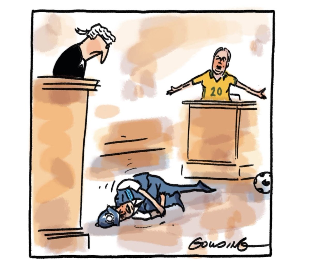GoldingCartoons's tweet photo. Meanwhile, in the penalty box...
@theage #SamKerr https://t.co/l5KdmZ1Fxc