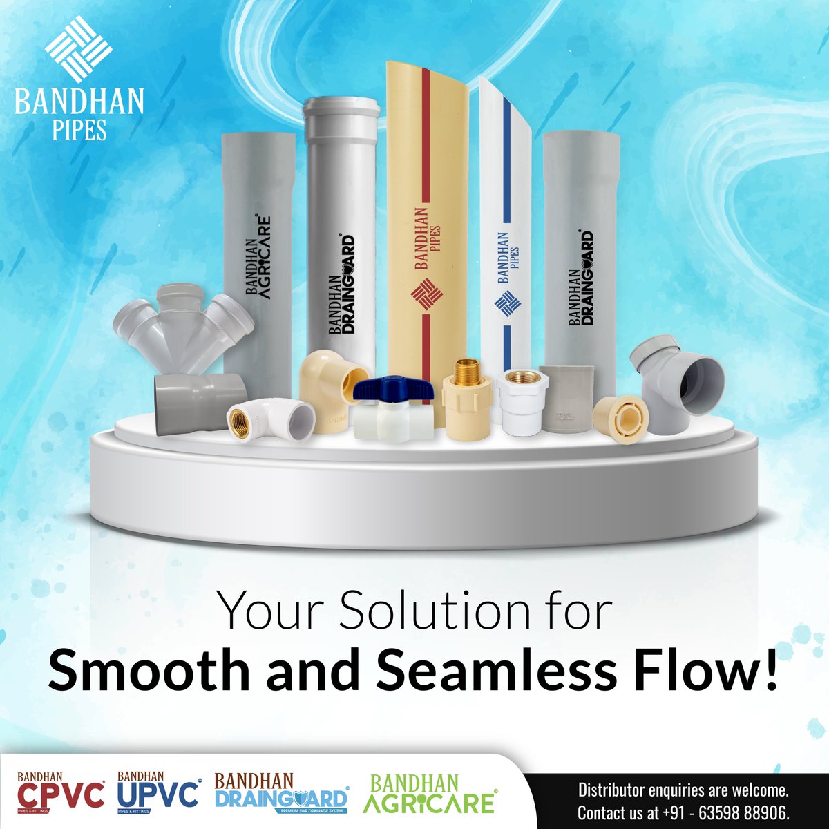 Guaranteed to flow seamlessly, Bandhan Pipes ensures a plumbing experience like no other. Trust in perfection, trust in Bandhan! . . #bandhanpipes #drainguard #SochoBandhanPipes #pipes #plumbing #pvc #pvcpipes #industry #cpvc #upvc #swr #waterpipes #water #watersupply #products