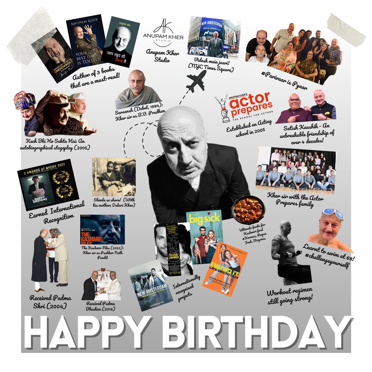 Wishing the happiest of birthdays to the incredible actor, mentor, and source of inspiration for everyone at Actor Prepares. 🤩❤️ Happy Birthday, @AnupamPKher sir! May your day be as remarkable as your contributions. ❤️