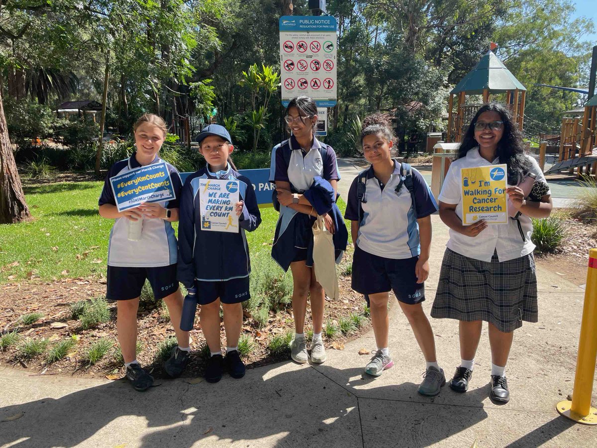 A team of SGHS students are feeling the Charge! Ranging from years 7-12, they’re taking on cancer head on over the month of March in the March Charge fundraising initiative for the cancer council. Please dig deep and donate at the link! themarchcharge.com.au/fundraisers/mo…