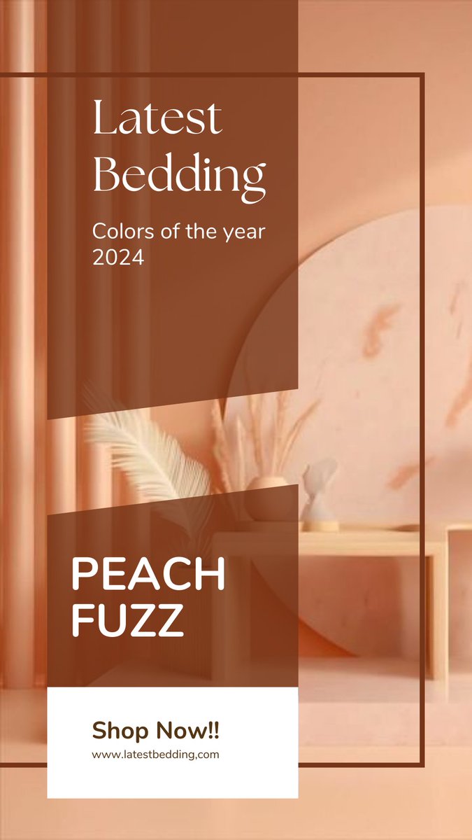 Dive into 2024 with the latest color trends! 🌈✨ Embrace the warmth of Peach Fuzz, a hue that's making waves in design and fashion. Transform your space with this soothing and stylish shade. #latestbedding #ColorTrends #2024Palette #PeachFuzz #toystory #newyork #nyc #USWNT