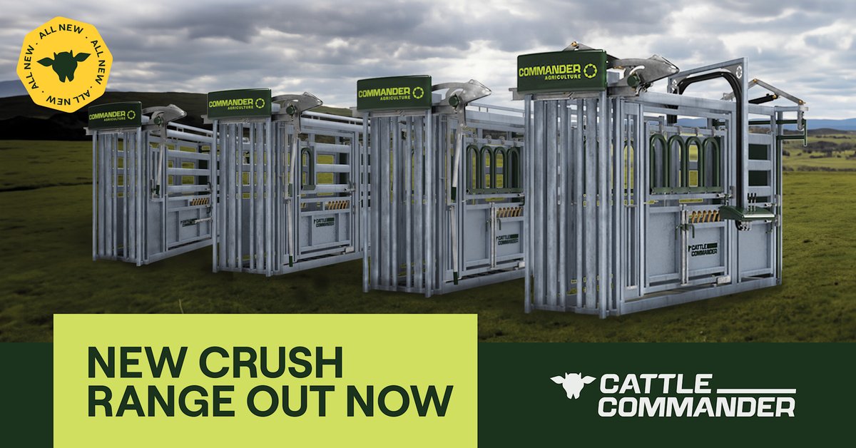 commanderagquip's tweet photo. ๐ Exciting news! Check out our NEW Cattle Commander Crush Range - Highlighting the ALL NEW Ratchet Style Head Bail๐
For more info, click below๐
https://t.co/DieBDmdh34
#CattleCommander #NewRelease #AustralianMade https://t.co/xxw3xRFdks