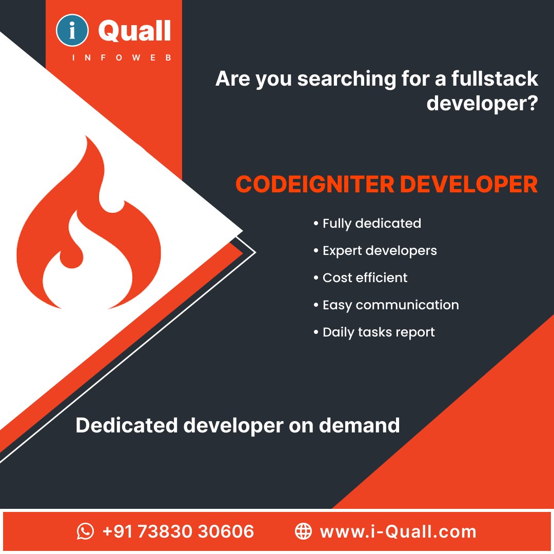 iquallinfo's tweet image. Do you searching for experience Codeigniter dev on demand ?

i-quall.com/hire-codeignit…

#hireremotecodeigniterdeveloper
#hirefreelancerdeveloper #remotedeveloper
#hirecodeigniterdeveloper
#dedicatedcodeigniterdeveloper #ondemandcodeigniterdevelopers #hireremotecodeigniterexpert