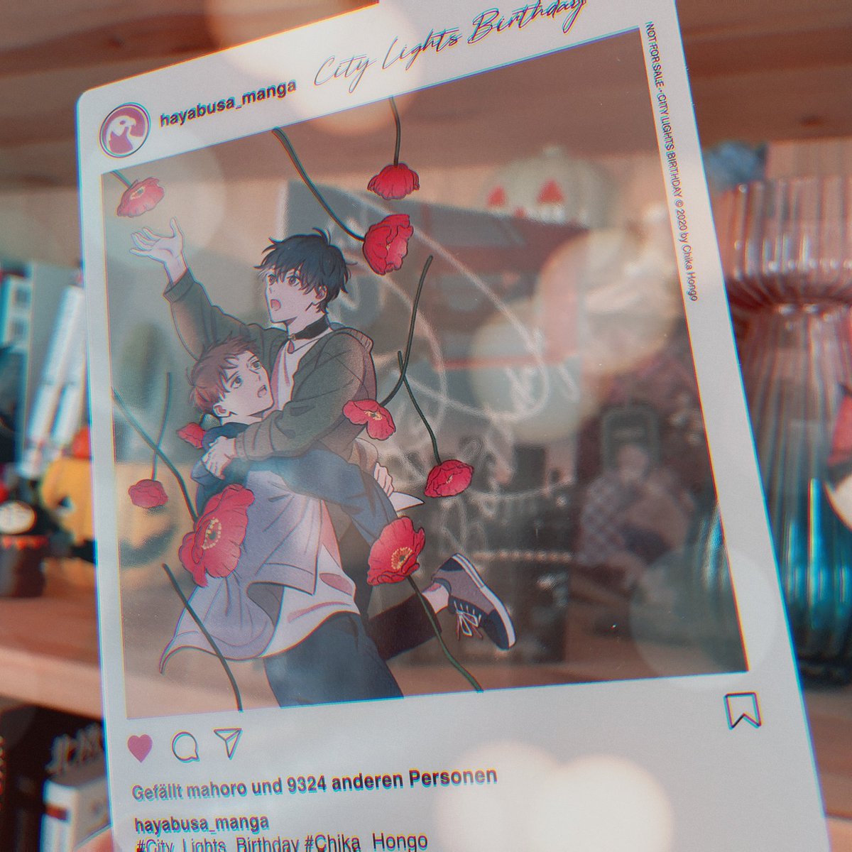 シティライツ ドイツ版もらいました🇩🇪
著作でドイツ語は初めて!嬉しいね
海外でもSNS風カードあるんですね📸かわいい〜
#シティ・ライツ・バースデイ 