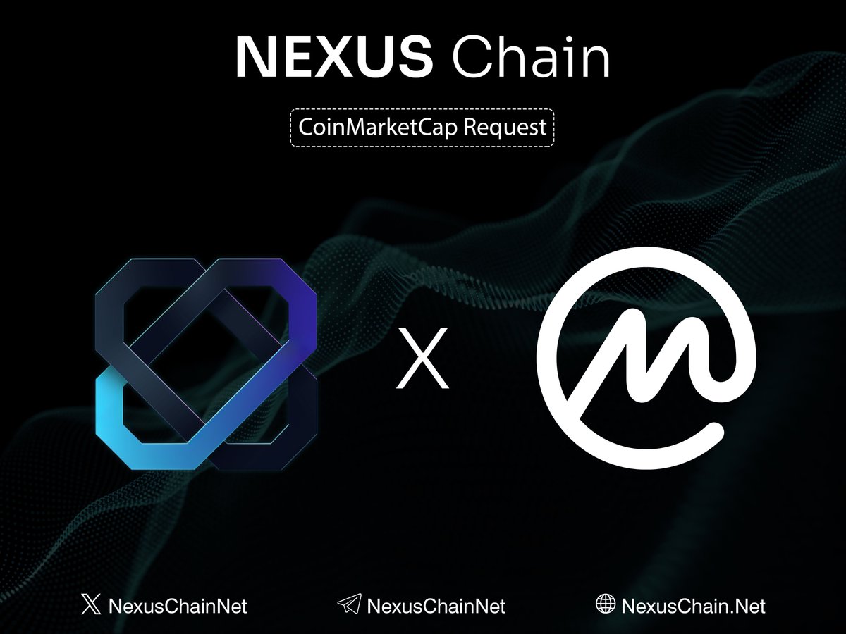 Dear <a href="/CoinMarketCap/">CoinMarketCap</a>,

We are happy to inform that our application for listing $NEX has been formally submitted via the request ID: 865245. 

 We look forward to the opportunity of being a part of the most trusted source of crypto data. 

Visit our website: nexuschain.net