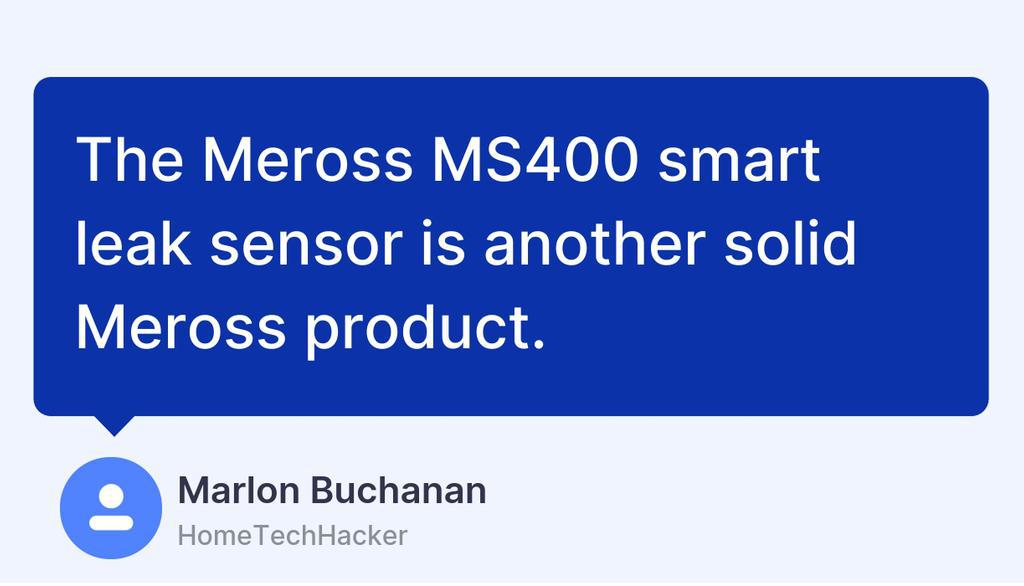 HomeTechHacker's tweet image. Meross MS400 Smart Leak Sensor Review
▸ hometechhacker.com/meross-ms400-s…

#smartsensor #WaterLeak