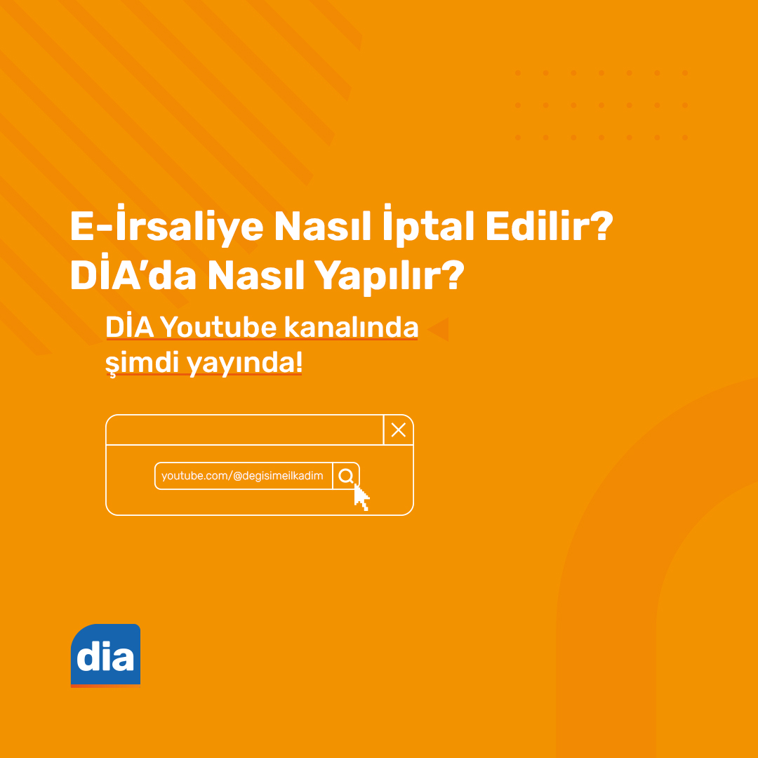 DİA'da e-irsaliye iptalinin nasıl yapılacağını anlattığımız eğitim, Youtube kanalımızda yayında!🚀

İzlemek için: youtube.com/watch?v=N-aNeN…

#erp #muhasebe #DİA #eirsaliye