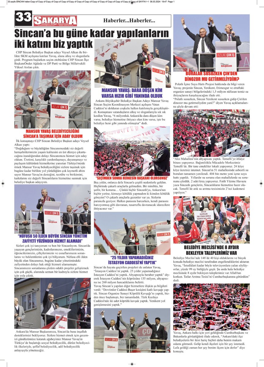 Tarihi Açılış Yerel Basında !!!

Otobüs seferleri düzenlemeden, kimseyi mecbur kılmadan sadece sevenlerimizin desteği ile toplanan tarihi kalabalık ile miting havasında geçen açılışımız gerek Ulusal gerek ise Yerel Basında yerini almaya başladı.

#azlafçokiş
#mansuryavaş