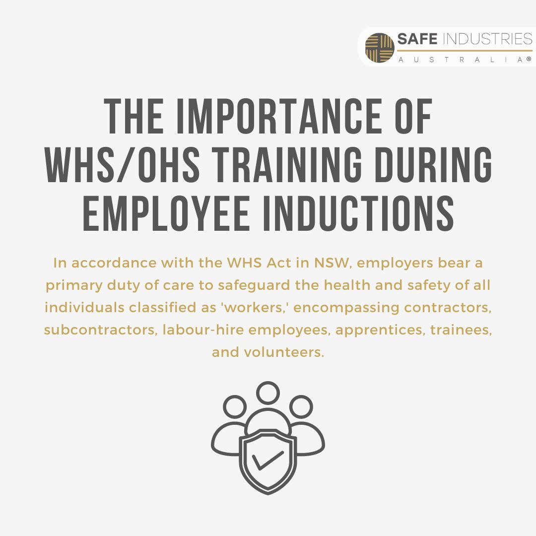 By the WHS Act in NSW, employers bear a primary duty of care to safeguard the health and safety of all individuals classified as 'workers.'

Contact us at 1300 007 857 to learn more about implementing WHS/OHS procedures to protect your employees.
.
.
.
#workhealthsafety #safework