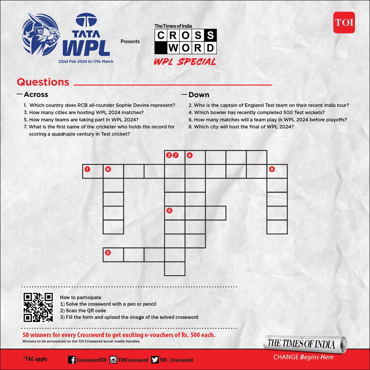 The Times Of India Crossword tweet media