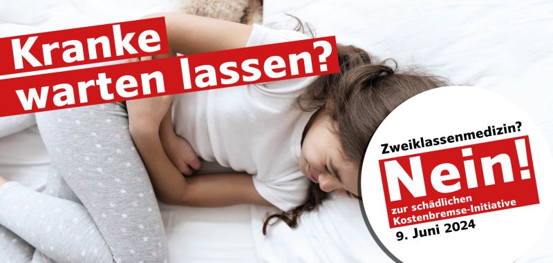 Die Kostenbremse-Initiative verlangt einen Kostendeckel für grundversicherte Leistungen. Dadurch wird die Gesundheitsversorgung rationiert. Nur wer es sich leisten kann, wird in Zukunft jederzeit gut versorgt. Dagegen wehren wir uns! #NeinZurKostenbremse bit.ly/3V8dsoL