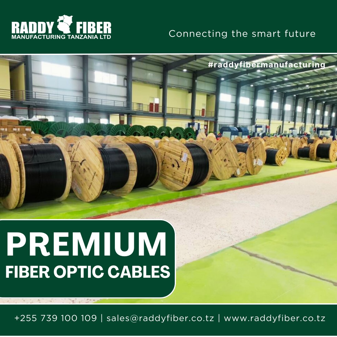 raddyfibertz's tweet photo. Empowering Connectivity., Empowering Telecom. We produce and supply high-quality and durable #fiberopticcables at affordable prices. Ensure your network #connectivity with our fiber optic products..
#Tanzania #fibertanzania #raddyfibermanufacturing #raddyfiber #ftth https://t.co/Tow231Qs9J