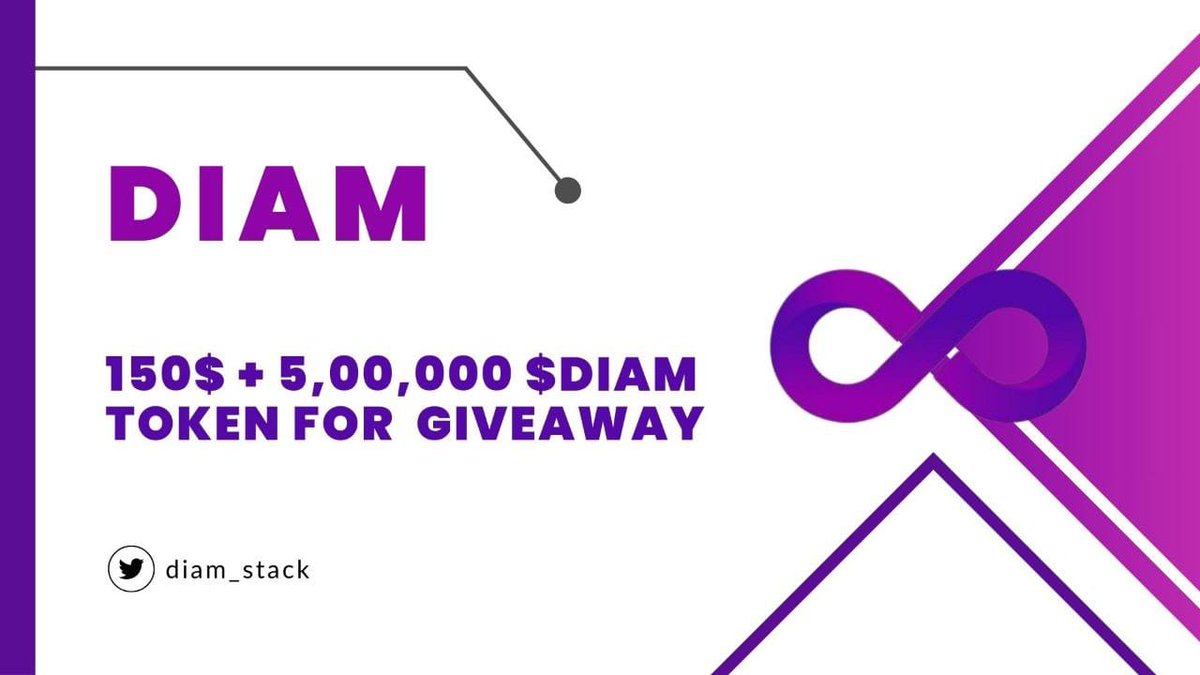 🎉 Virtual Land X DIAM #FCFS #RANDOM Big Giveaway

🤑 Reward: - $150 USDT &amp; 5,00,000 $DIAM Tokens Giveaway-

To Enter ⤵️
➡️Follow <a href="/VirtualLand_/">Virtual Land || Metaverse ❤️‍🔥</a> &amp;  @diam_stack
➡️Like, RT &amp; Tag 3 Friend
➡️Join #Gleam :- ⤵️
gleam.io/cAZpT/virtual-…

End - 12th March 

#Airdrop #Giveaway #USDT #BTC