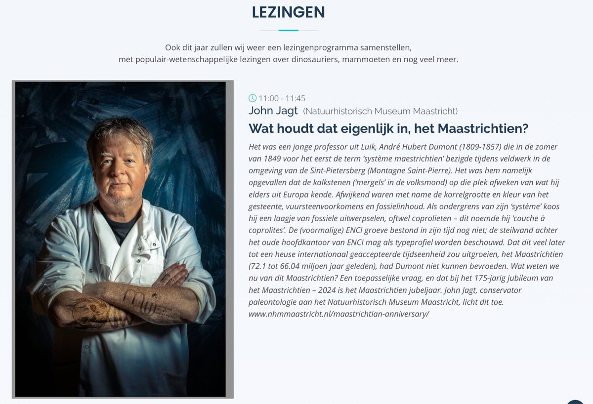 HesterLoeff's tweet photo. Een van de leukste dingen van #PaleoTime-NL is het lezingenprogramma! De eerste lezing is van John Jagt van Natuurhistorisch museum Maastricht! https://t.co/B2GGPPOssU