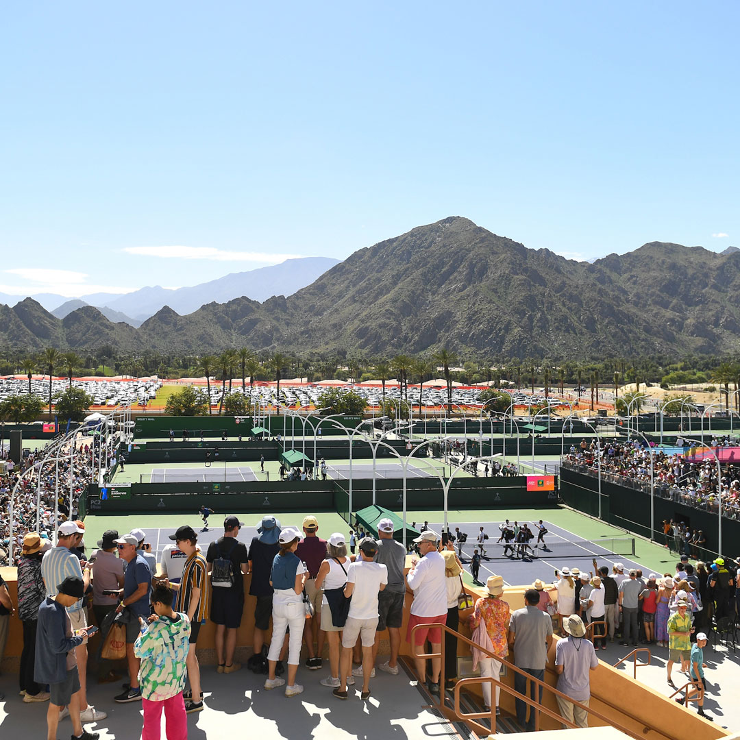 BNPPARIBASOPEN's tweet photo. Just another day in #TennisParadise ☀️ https://t.co/TtBqlvZU6o