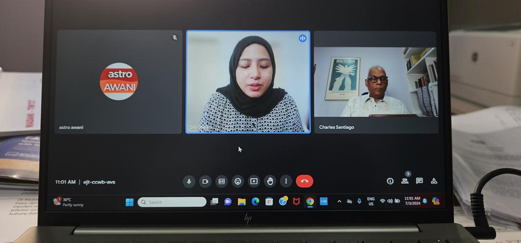 mpklang's tweet photo. Interview w @501Awani on the significance of Spore Water Assoc roadshow in KL for Malaysia: need to move out of complancy, recognise climate emergency, H20 as nat security, reclaim H20, reduce our RM 8B loss in NRW &amp; more. View over Astro English news @9.45pm @span_malaysia https://t.co/QciHy1V1wV