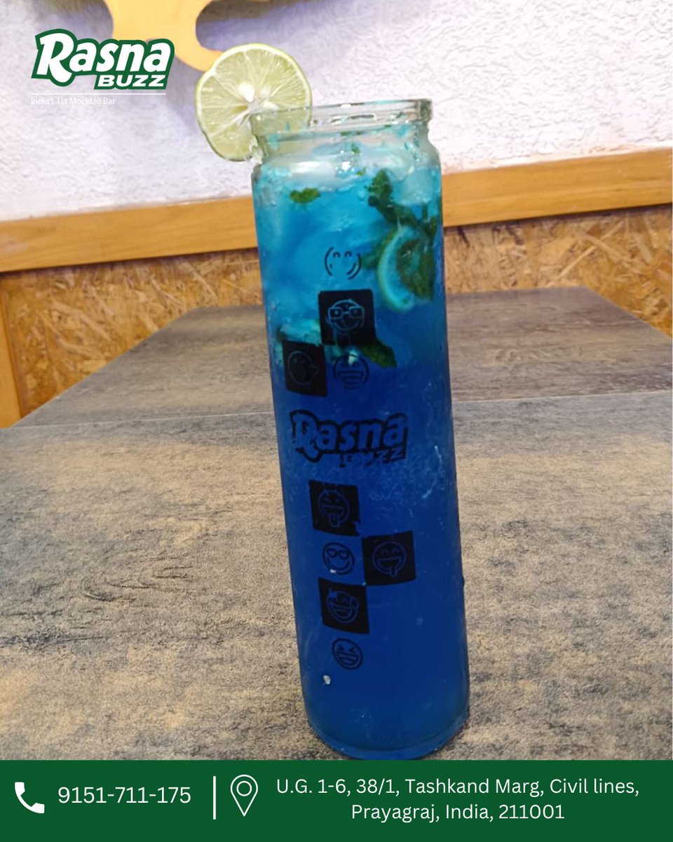 AyushVishal15's tweet image. Dive into pure refreshment with our Blue Lagoon Mocktail – a tantalizing blend of citrusy bliss and cool blue hues. 🍹✨ Experience the taste of paradise! 💙 #BlueLagoonMocktail #SipIntoSerenity