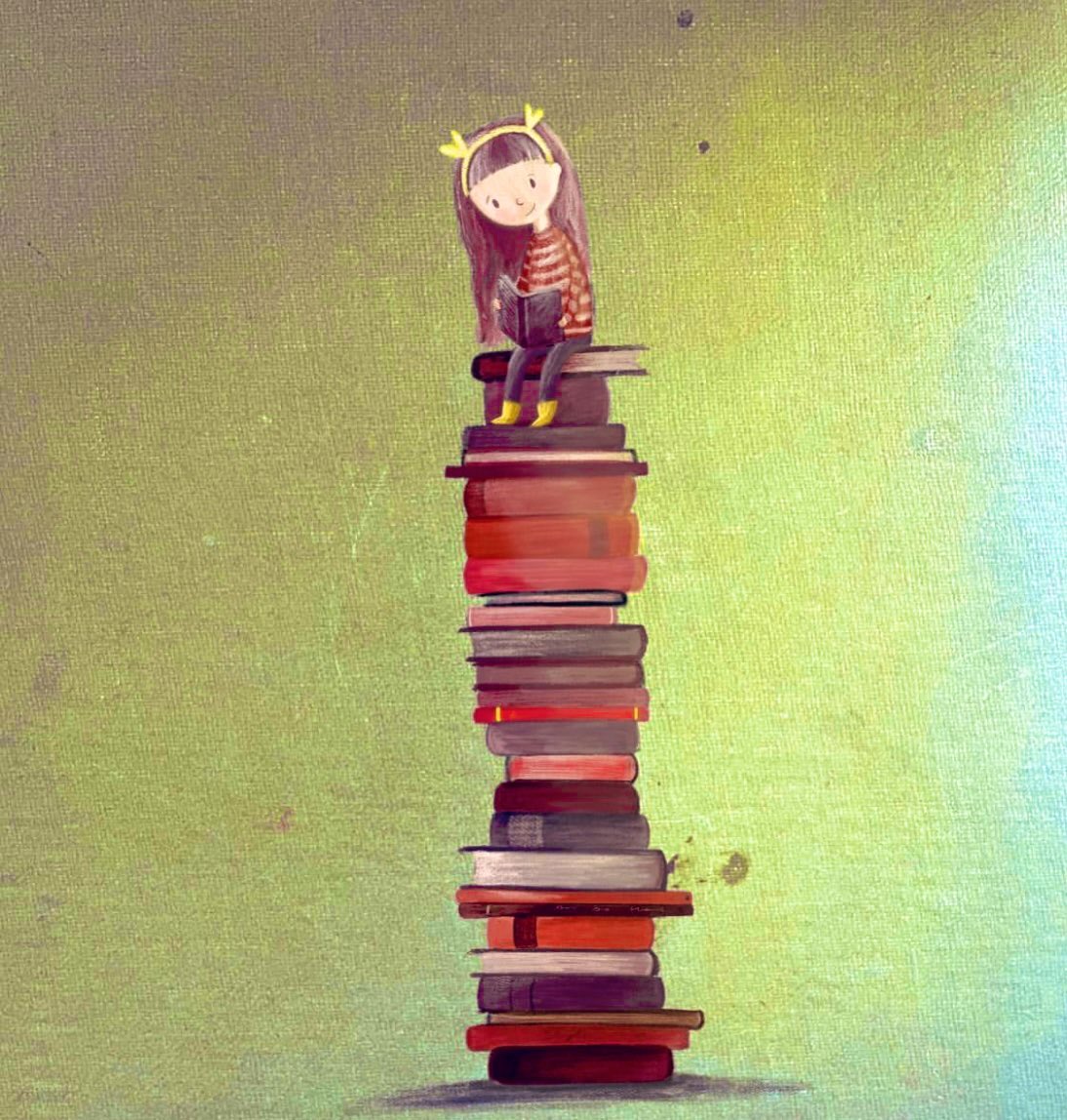 emmaclarkeillu1's tweet image. Happy World Book Day. Here’s an old illustration that seems right for today.