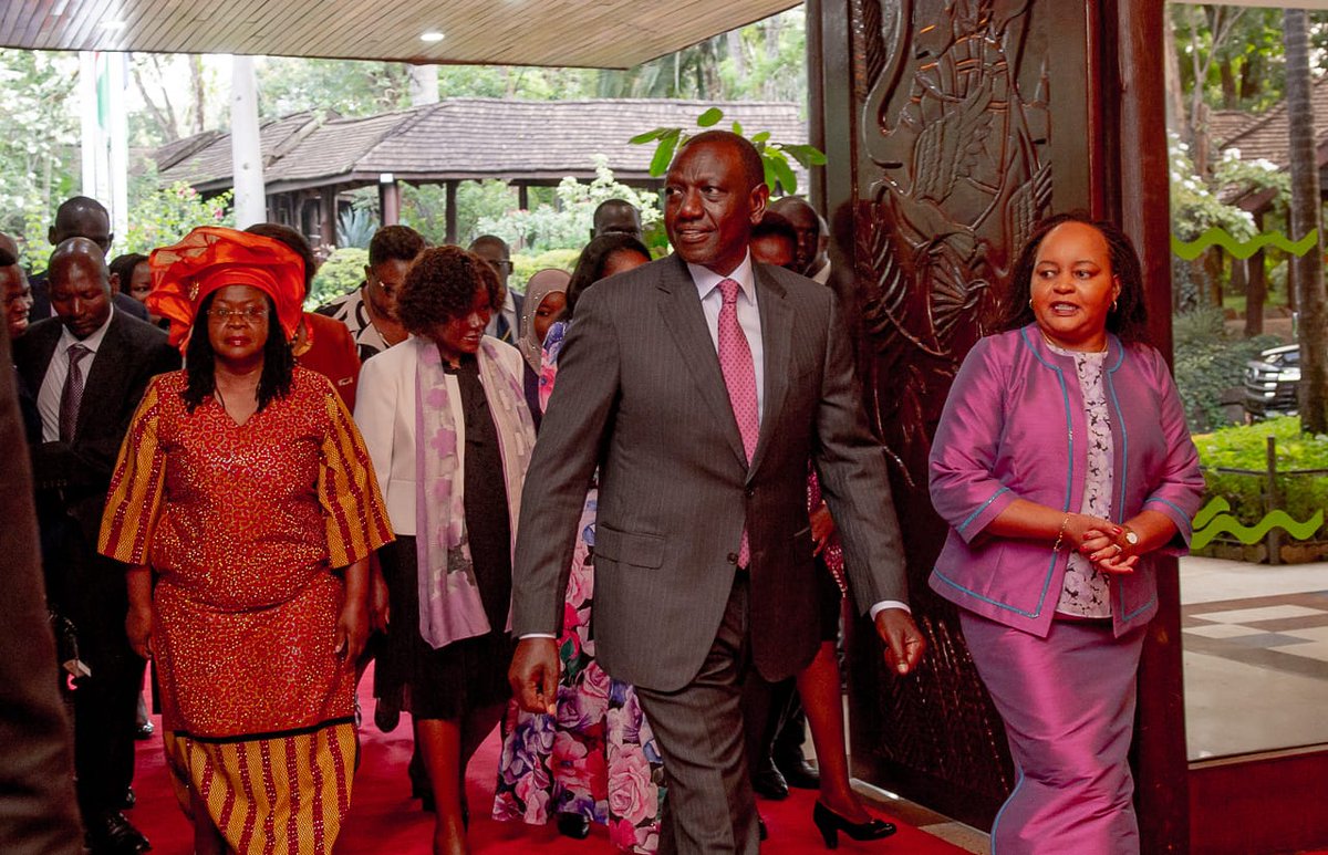 Chair Waiguru receives the doyen of administration for the official grand launch of the G7 strategy at the Safari Park Hotel Nairobi!

Remember that PresidentRuto crafted his government with an eye on empowering women?

 That's why we have a good number of female CSs.
#G7toG16