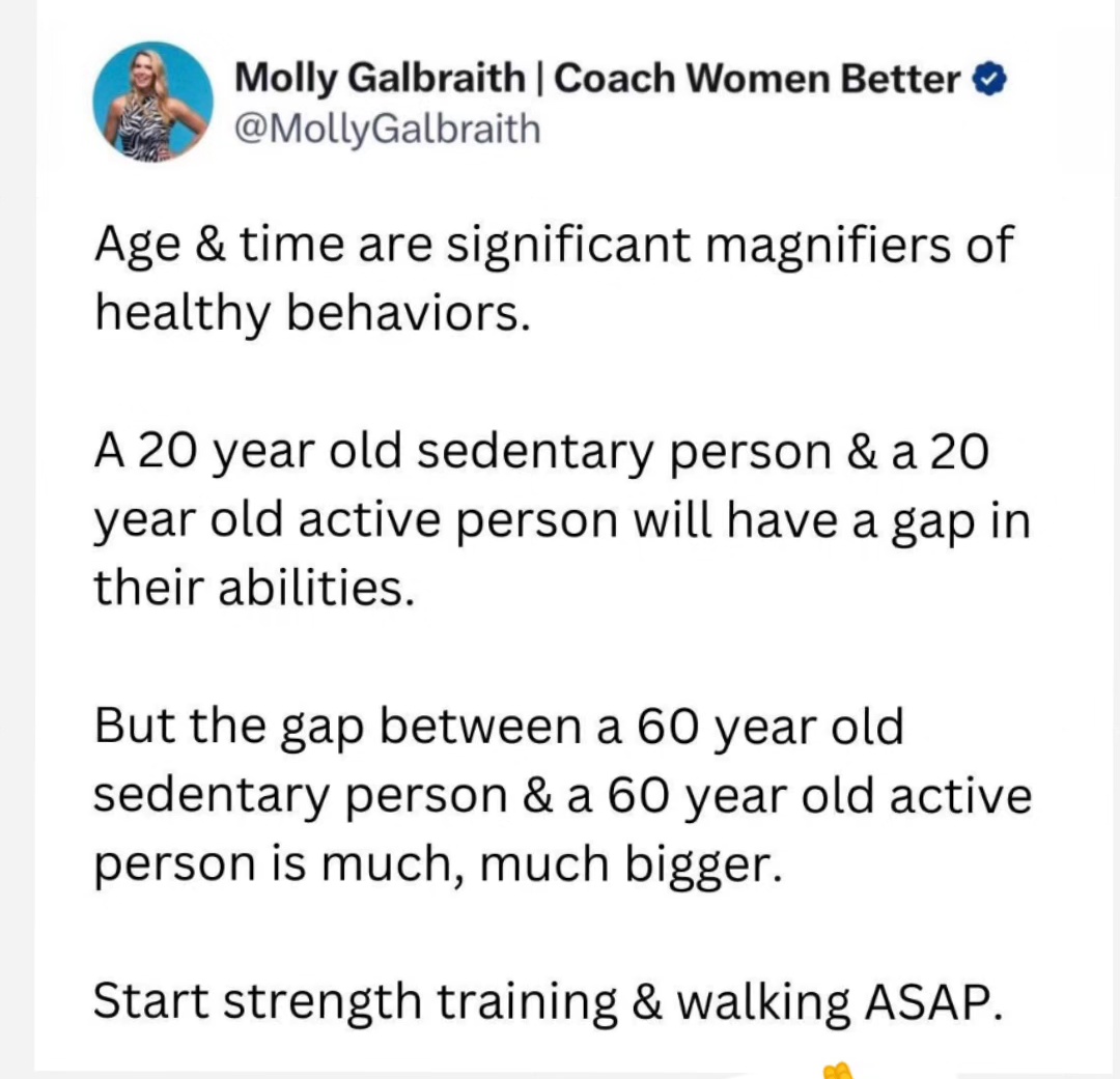 The best time was to start 20 years ago 🤔 The time is now, start moving more asap....
I promise you will feel better 😌