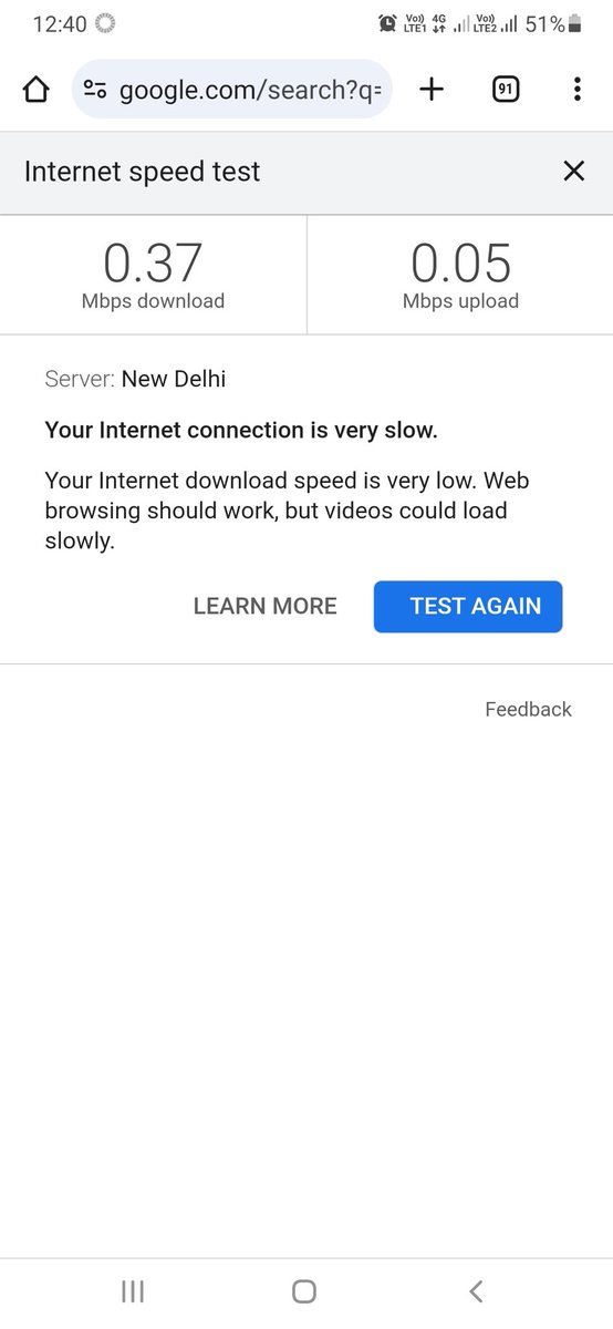 pradeepyadav38's tweet photo. @airtelindia,@Airtel_Presence ,@airtelnews very low mobile internet speed at my location cordinates 25.7943218, 82.5152143 please do something to improve the internet speed its very difficult to play a video on youtube, open a website. https://t.co/9iOImJC73D