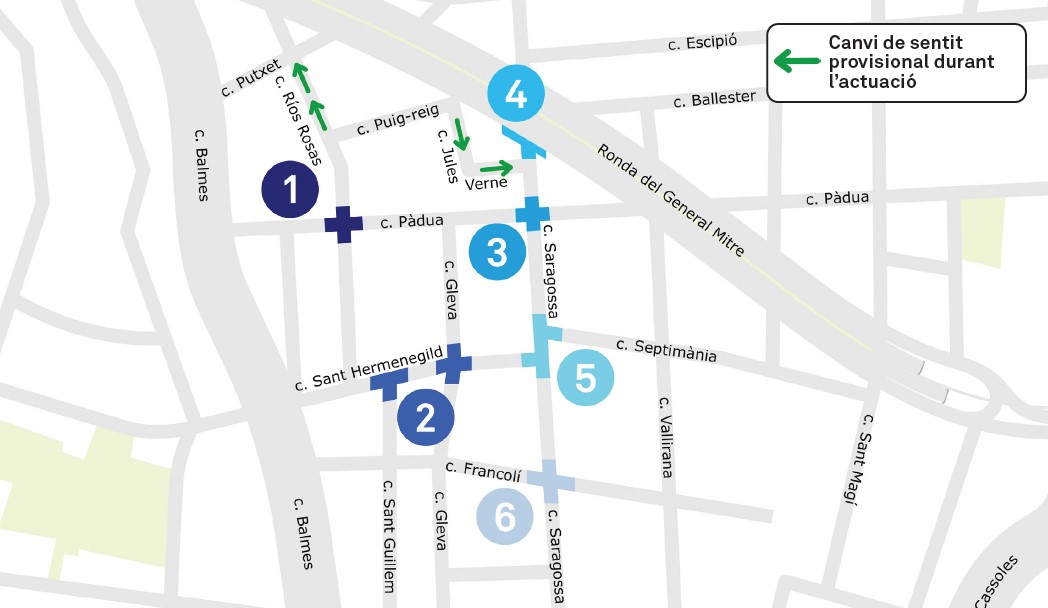 🚧 Obres de #pacificació del trànsit i millora de l’accessibilitat al #Farró.

📌 Un projecte triat pel veïnat als #PressupostosParticipatius per guanyar un espai públic més segur i saludable.

Es preveu que acabin abans de l'estiu.

ℹ️ via.bcn/QUnj50QKAiE

#SSTG