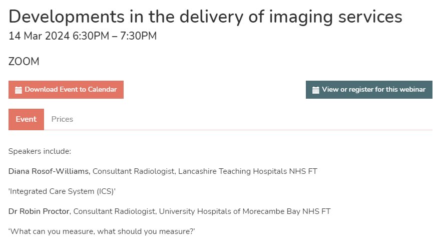 Manchester Medical Society Section of Imaging (@mmsimaging) on Twitter photo Only one week to go until the next <a href="/ManchesterMed/">MCR Medical Society</a> Section of Imaging meeting taking place virtually over Zoom, starring Dr Diana Rosof-Williams and <a href="/drrobinproctor/">Robin Proctor</a> on 14 Mar 2024.
Sign up to the event via the link below:
mms.org.uk/events/1107/deโฆ Only one week to go until the next <a href="/ManchesterMed/">MCR Medical Society</a> Section of Imaging meeting taking place virtually over Zoom, starring Dr Diana Rosof-Williams and <a href="/drrobinproctor/">Robin Proctor</a> on 14 Mar 2024.
Sign up to the event via the link below:
mms.org.uk/events/1107/deโฆ