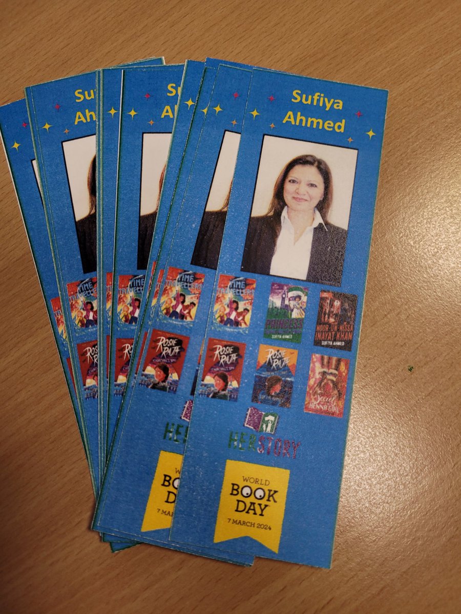 sufiyaahmed's tweet photo. Happy #WorldBookDay2024 #WBD2024 ...chuffed at the #bookmarks designed by fabulous #schoollibrarians  (sharing pics on my #MakeSchoolLibrariesStatutory thread later)
#InclusiveClassrooms https://t.co/58hsEmfO80