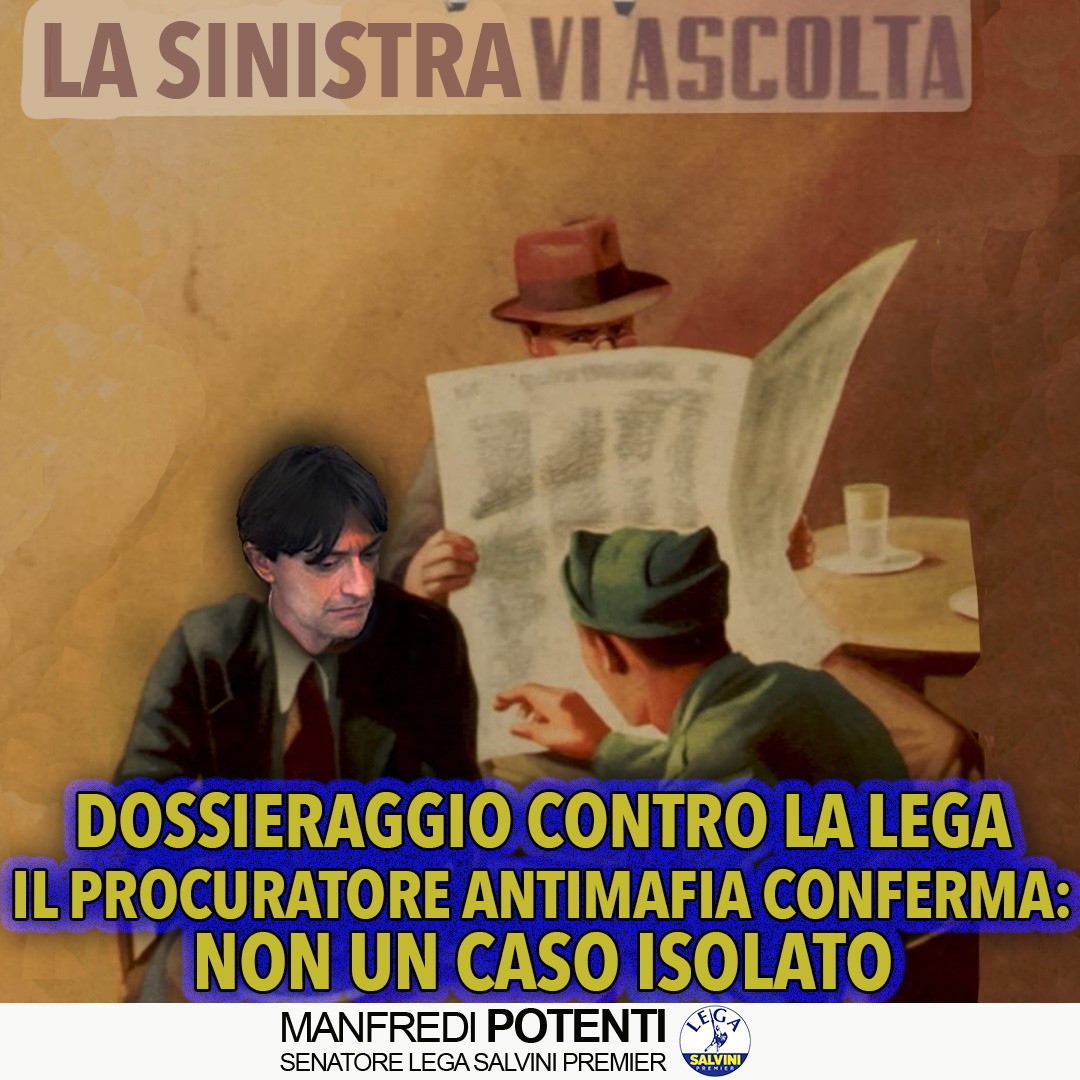 ManfrediPotenti's tweet photo. ❌️#SPIONAGGIO CONTRO LA €LEGA...
DALLE #AUDIZIONI IN COMMISSIONE #ANTIMAFIA UNA "#SINISTRA CONFERMA" !!
Non solo un funzionario #infedele, ma un #sistema organizzato per spiare i #politici scomodi.
#STOP ALLA #CRICCA !!
ANDATE A #LAVORARE !!
https://t.co/YvWnY4S5Fx https://t.co/fKOwK2qsj5