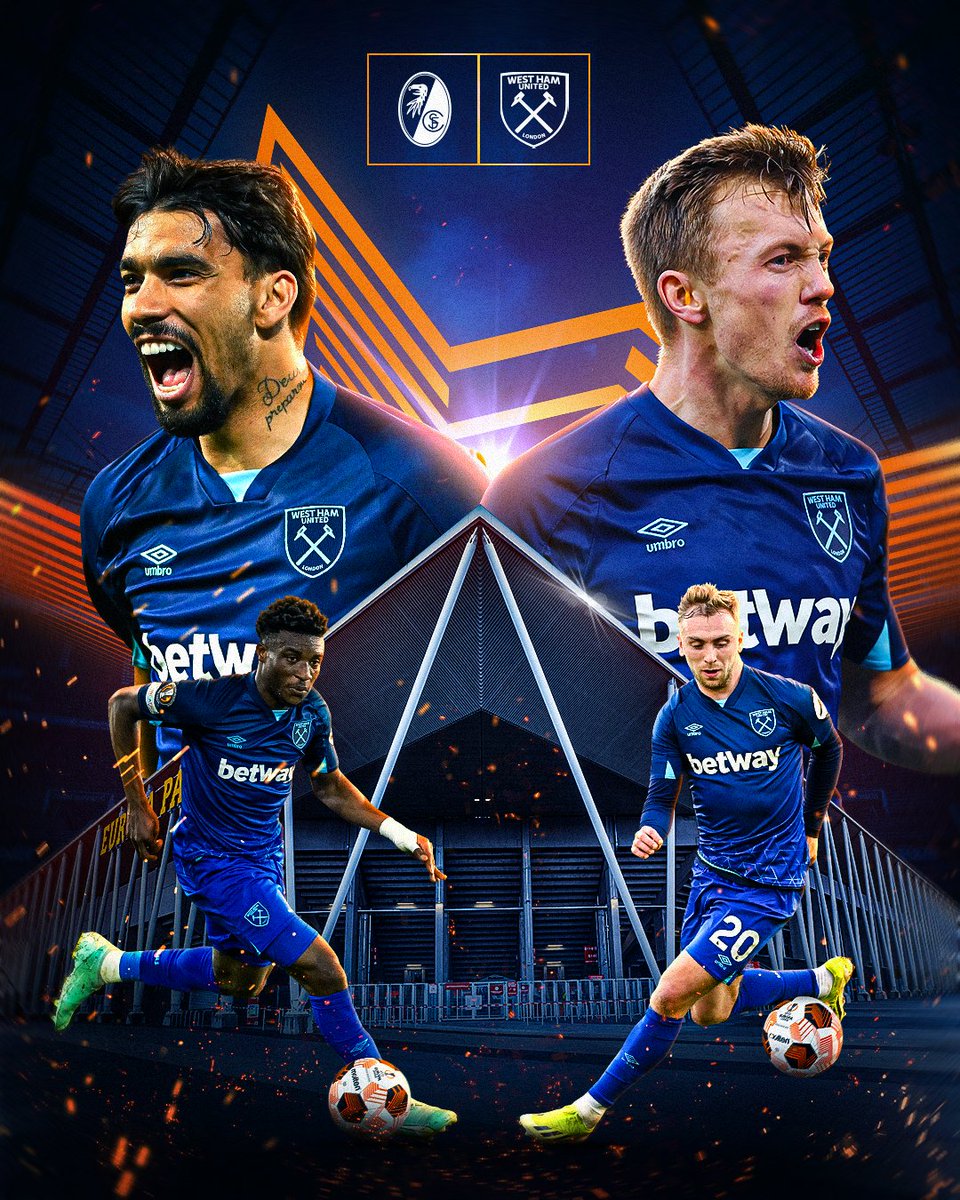 Europa League game day as we face Freiburg away 🇩🇪

COME ON YOU IRONS! ⚒️