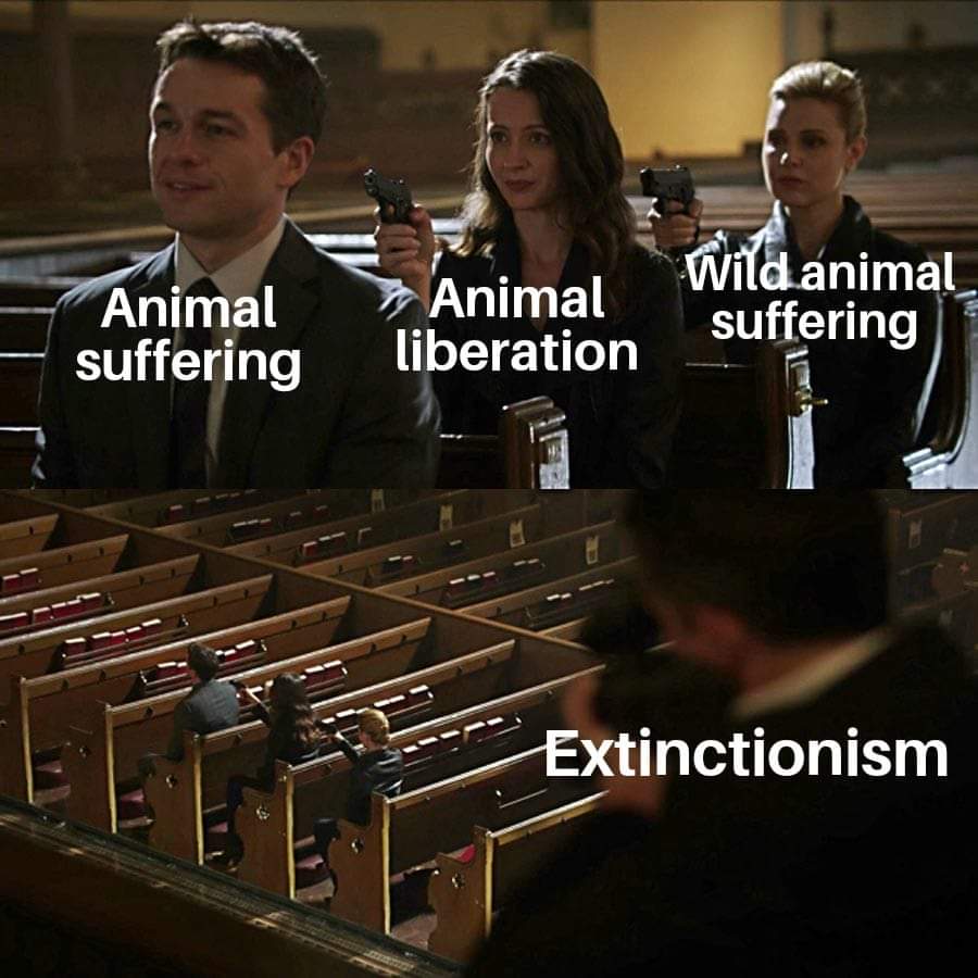 extinctionmemes's tweet photo. #proextinction #extinctionism #ethicalvegan #animalliberation https://t.co/MSIOGbp14S