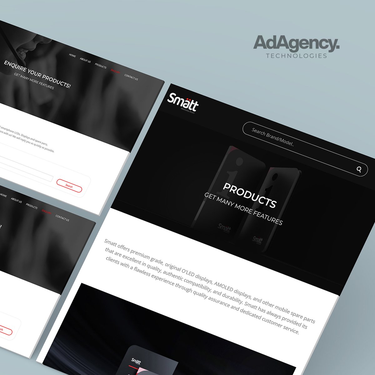 adatechnologie's tweet image. ADA Technologies is proud to present the new website for SMATT, a leading manufacturer of high-quality replacement OLED and AMOLED screens for smartphones.
Email: tech@adagency.design
Website: adatechnologies.com
#ADATechnologies #CMSDesign #WebsiteSuccess #TechMilestones