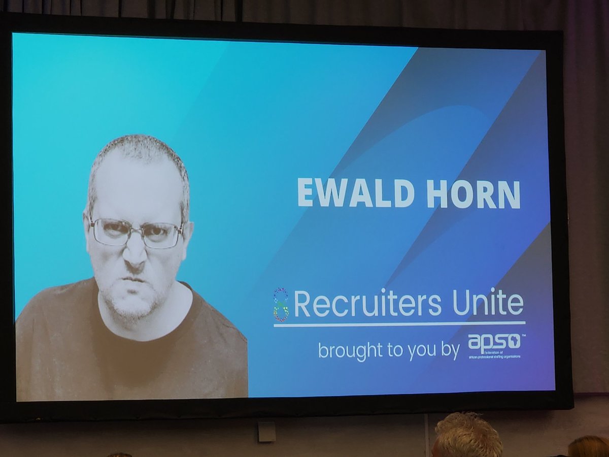 RecruitEvolve's tweet image. Absolutely hilarious! @EwaldHorn Thank you for being real about what recruiters are doing wrong. Love your closing: Don't be Kak, be Lekker! #APSO @APSOZA