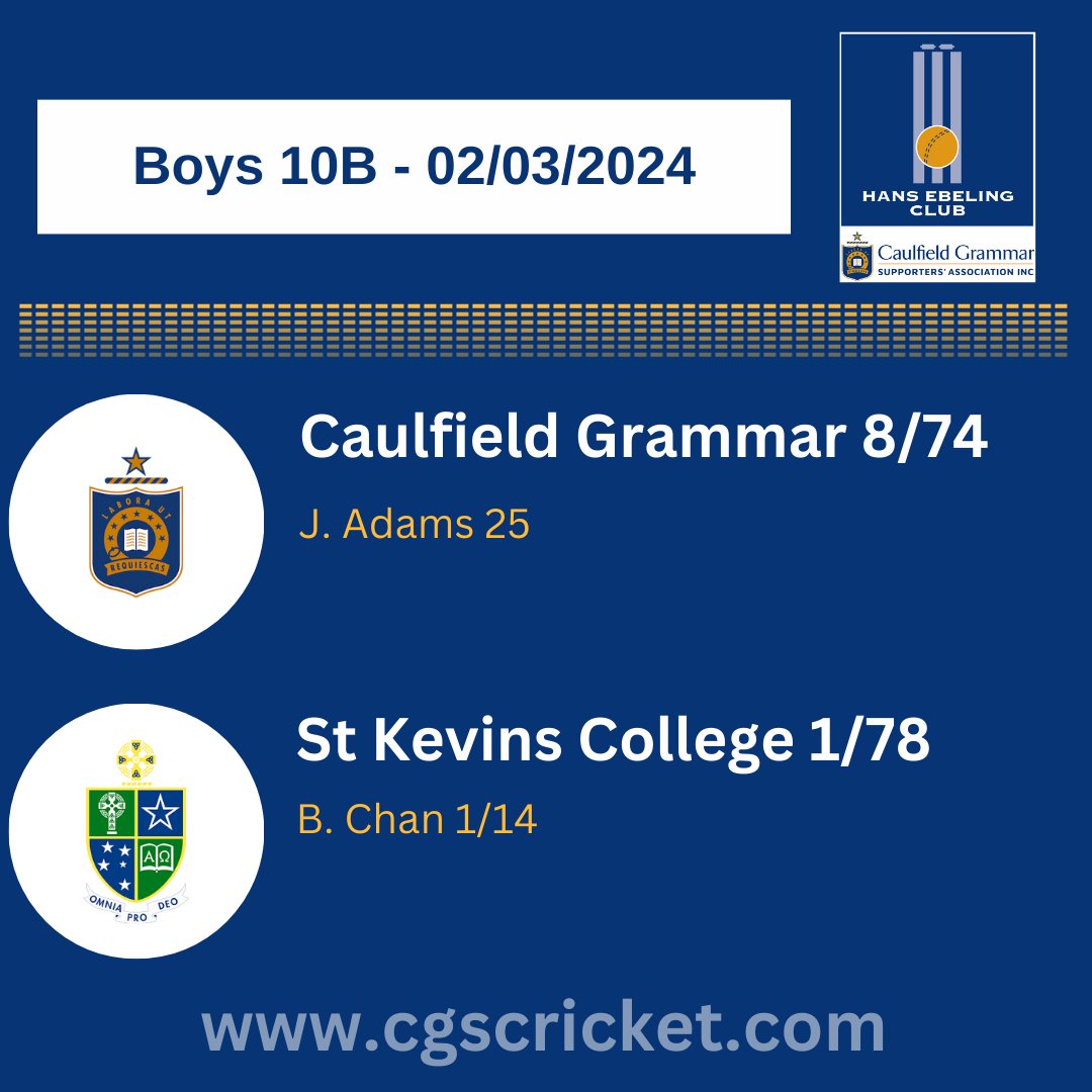 Caulfield Grammar School Cricket tweet media