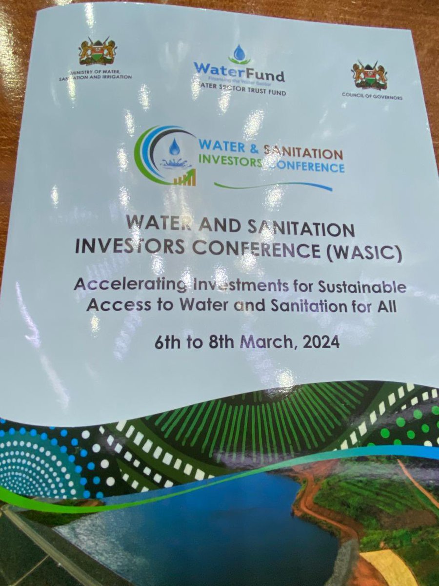 OwekeOjwang's tweet photo. Don't forget to join the panel discussion today at KICC, Shimba Hills Hall from 12:00-1:30 PM for an insightful conversation on "Upscaling IWRM for sustainable investments and water security."
Follow the hashtags #WASIC2024 #CatchmentToTap #WaterFundInforms https://t.co/Mo8SmMe6wu