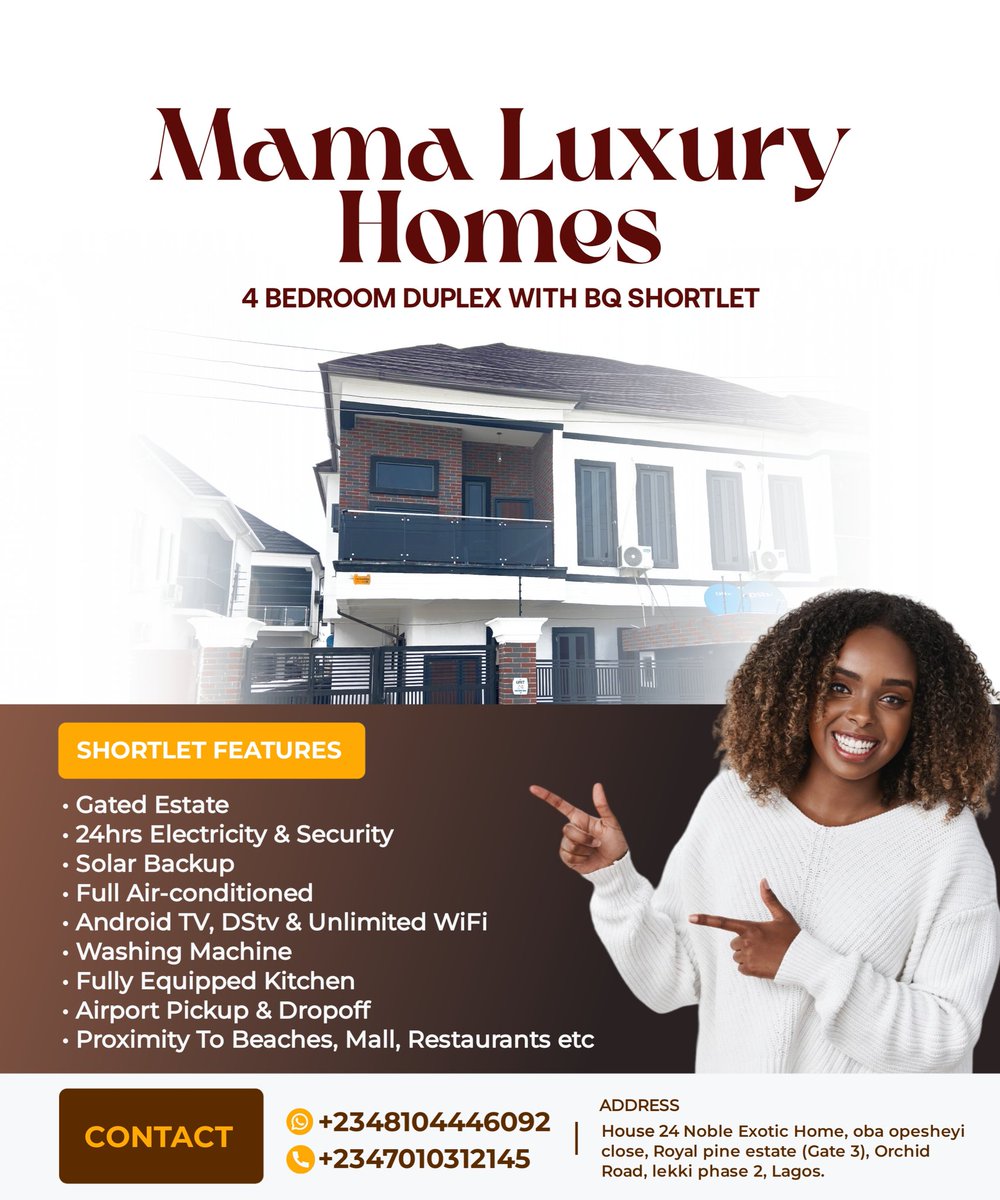 ThePromiseOkeke's tweet photo. Hey X Fam,

I worked on a Shortlet Design,
The first slide was with an image from Freepik.

The 2nd and 3rd slides the client requested we use a picture of the duplex for the design.

Did I do justice to it?
Let me know what you think.

#LordOfDesign https://t.co/rNxIwepBjo