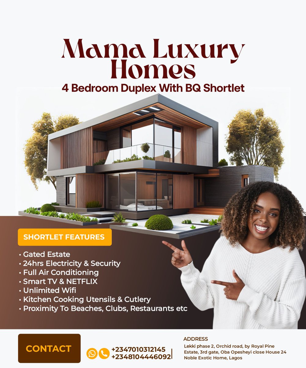 ThePromiseOkeke's tweet photo. Hey X Fam,

I worked on a Shortlet Design,
The first slide was with an image from Freepik.

The 2nd and 3rd slides the client requested we use a picture of the duplex for the design.

Did I do justice to it?
Let me know what you think.

#LordOfDesign https://t.co/rNxIwepBjo