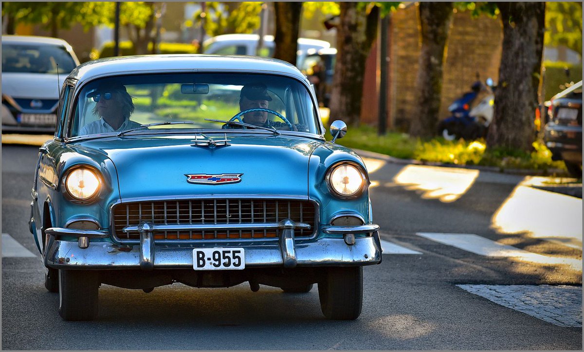 WalterWalsch's tweet photo. 🤩 1955-modell CHEVROLET BelAir i Haldens gater:

📷 Nikon D750 + AF-S 70-200mm, f/4 📷
🗄️ arkiv: D750_21_06_09 HCN 70-200 🗄️
#Nikon 
#D750 
#Halden 
#Norway 🇳🇴
#AMCAR 🇺🇸 https://t.co/8MxUFk2xRf