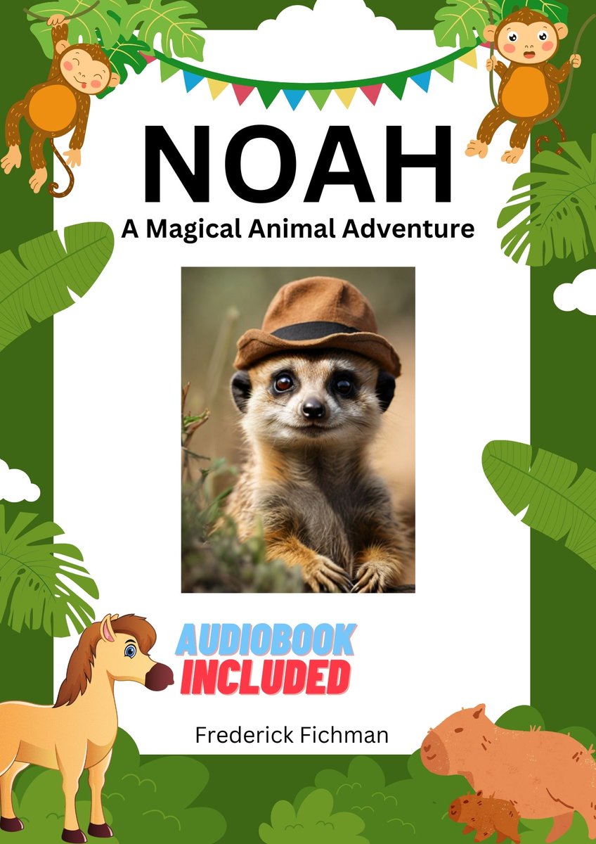 FredericFichman's tweet photo. JUST PUBLISHED! "NOAH, A Magical Animal Adventure" is my Children's Book version of my previously published Young Adult book. This release has 63 custom illustrations. https://t.co/TezWmHrkf4 Included in this edition is a free link to the audiobook. https://t.co/IDW6hvqwbu