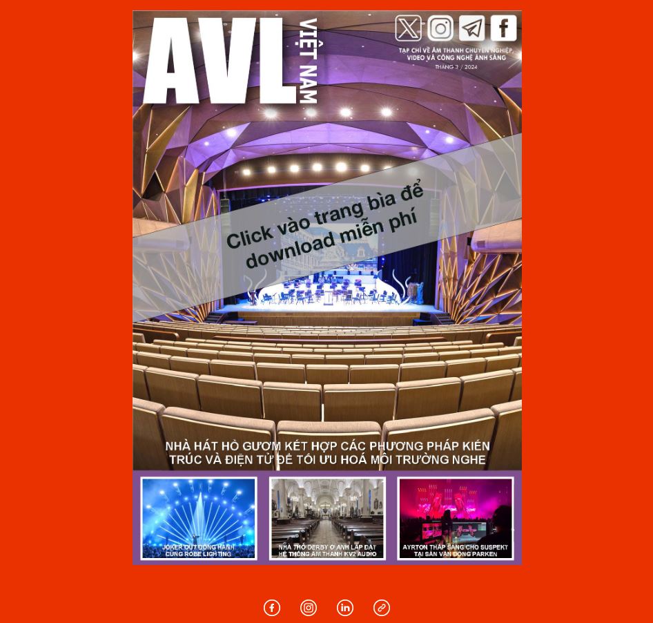 avltimes's tweet photo. AVL TIMES is the only professional magazine for Pro Audio-Video-Lighting technologies in Vietnam. Tạp chí AVL VIỆT NAM (Phiên Bản Việt Nam) Tháng 3 / 2024 đã được phát hành.  Click vào link https://t.co/zfNkwM6MWO https://t.co/AMumiYcoI2