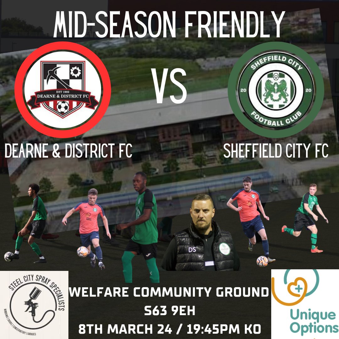 CityReservesfc's tweet photo. The lads will look to test themselves this Friday night against a high flying Dearne & District team who have only lost once in the league this season. Get yourself down for Friday night 'Under the Lights'.
@DearneDistrict #upthecity #sheffcity #greenarmy https://t.co/dODGW2JRoE